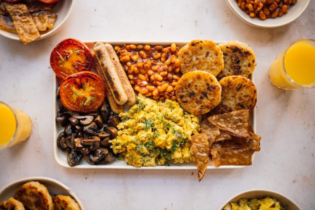 Sarapan Inggris Lengkap Ala Vegan yang Lezat